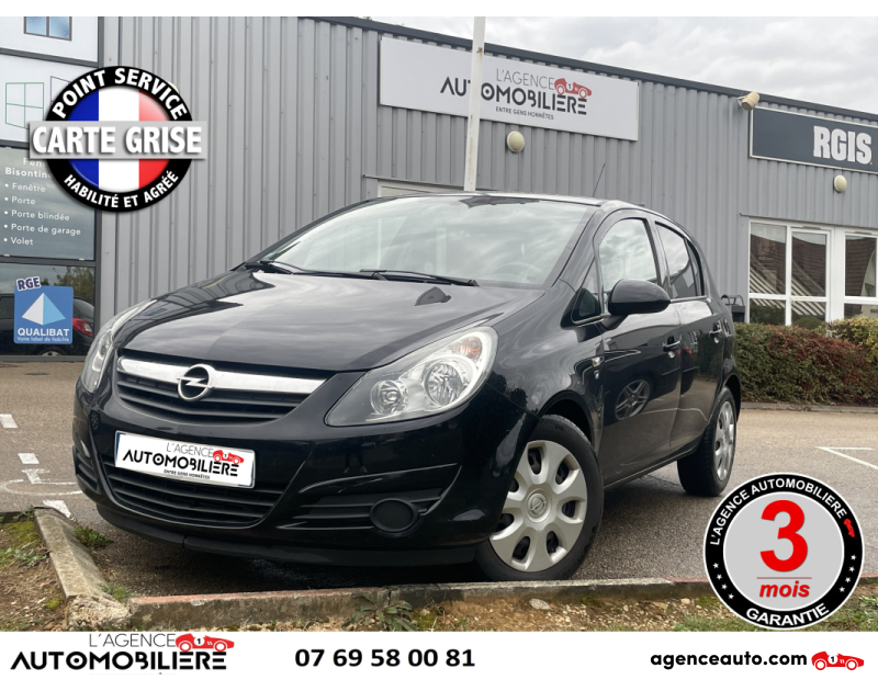 Achat voiture occasion, Auto occasion pas cher | Agence Auto Opel Corsa 5 portes 1.3 CDTI 75 cv Noir Année 2010 Manuelle Diesel