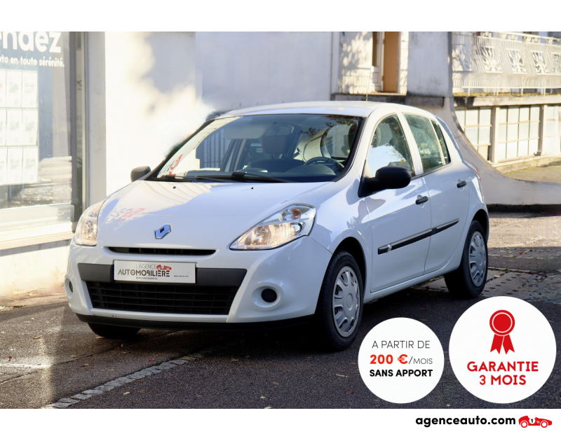 Achat voiture occasion, Auto occasion pas cher | Agence Auto Renault Clio III 1.2 TCe 75 Yahoo BVM5 5 Portes (Distri faite,Clim,Vitres électriques avant) Blanc Année 2011 Manuelle Essence