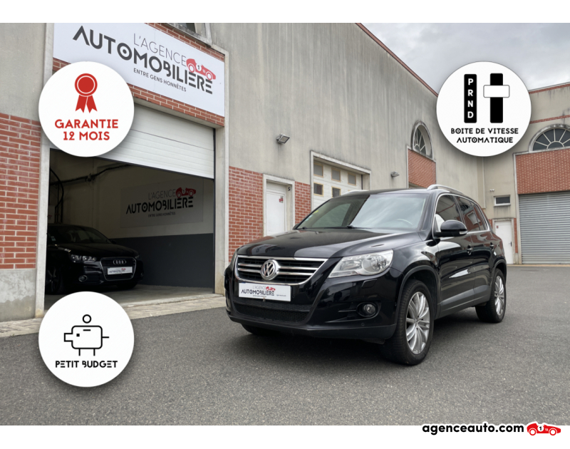 Achat voiture occasion, Auto occasion pas cher | Agence Auto Volkswagen Tiguan I 2.0 TFSi 16V 4Motion Tiptronic 200 cv Boîte auto Noir Année 2009 Automatique Essence