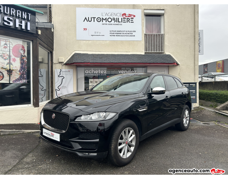 Achat voiture occasion, Auto occasion pas cher | Agence Auto Jaguar F-Pace 2.0 D180 PURE Noir Année 2018 Manuelle Diesel