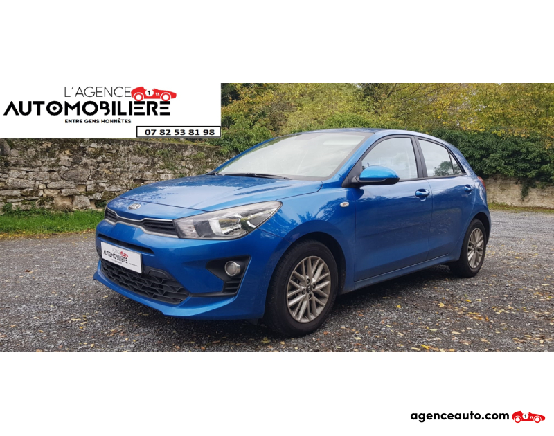 Achat voiture occasion, Auto occasion pas cher | Agence Auto Kia Rio 1.0 T-GDI 100 Active Bleu Année 2021 Manuelle Essence