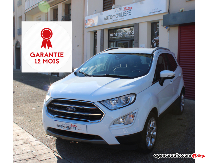 Achat voiture occasion, Auto occasion pas cher | Agence Auto Ford Ecosport 1.0 SCTI 125CH TITANIUM ( Première main , GPS , Son Beosonic ) Blanc Année 2021 Manuelle Essence