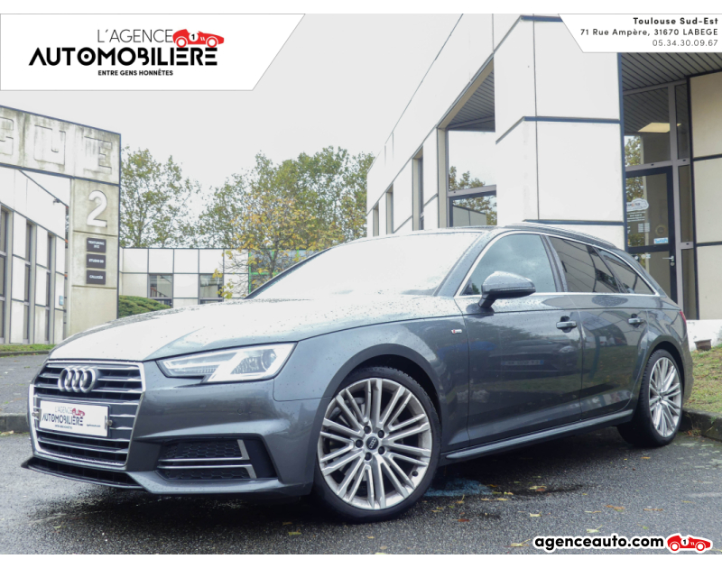 Achat voiture occasion, Auto occasion pas cher | Agence Auto Audi A4 AVANT 2.0 TDI 150 S-LINE Gris Année 2017 Manuelle Diesel