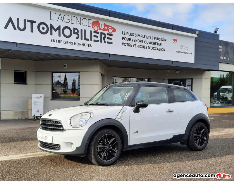 Achat voiture occasion, Auto occasion pas cher | Agence Auto Mini Paceman Cooper D 1.6 D Pack Chili ALL4 112CH Blanc Année 2013 Manuelle Diesel