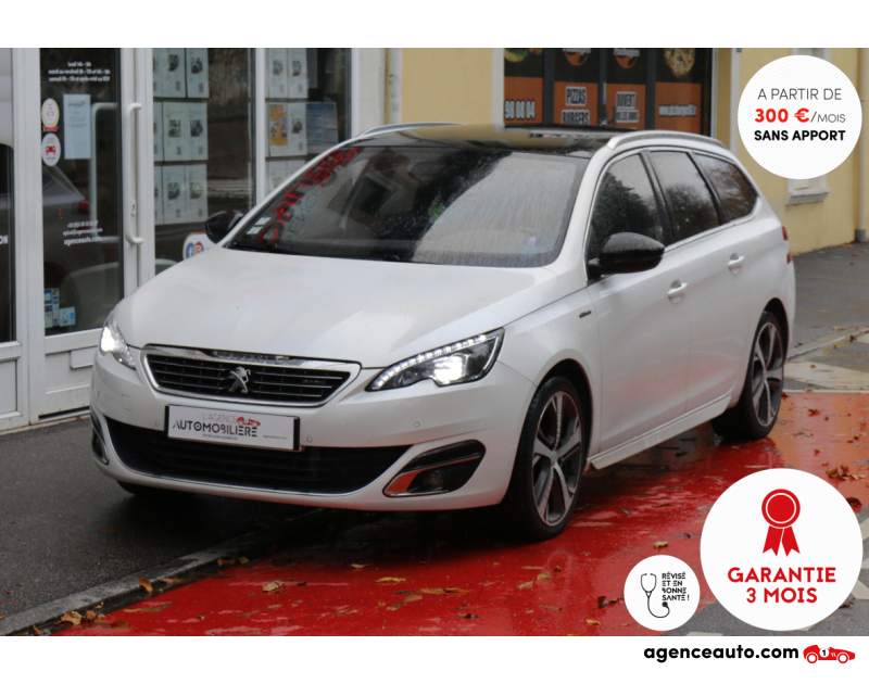 Acquisto Auto Usate, Auto Usate Economiche | Agenzia Automobiliare Peugeot 308 SW 1.6 BlueHDI 120 GT-LINE BVM (Toit panoramique, Caméra, GPS...) Blanc Anno 2016 Manuelle Diesel
