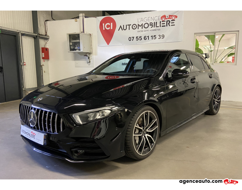 Achat voiture occasion, Auto occasion pas cher | Agence Auto Mercedes Classe A 35 AMG -DCT Speedshift AMG 4Matic 305 Noir Année 2019 Automatique Essence