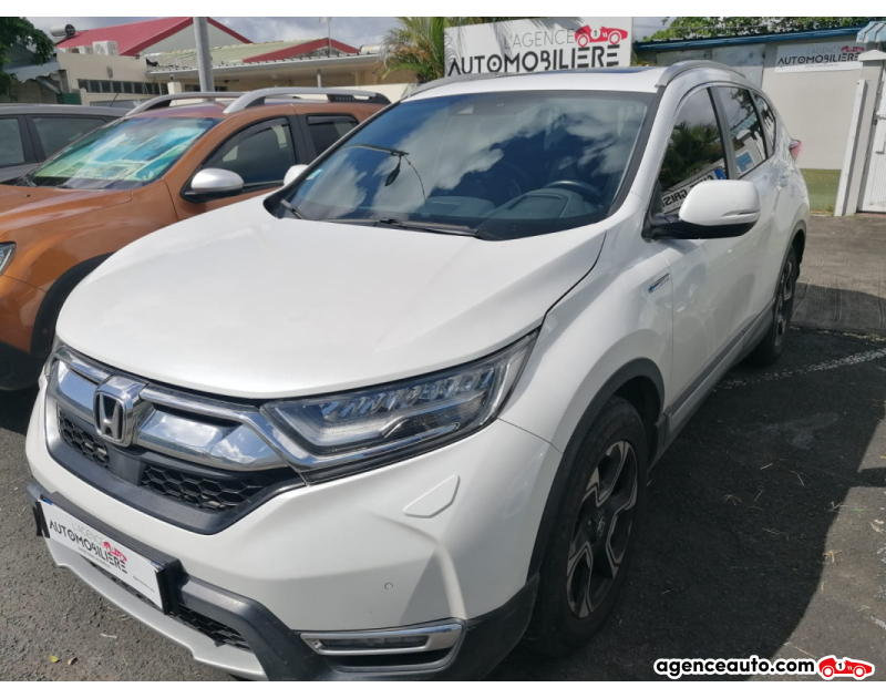 Achat voiture occasion, Auto occasion pas cher | Agence Auto Honda CRV 2.0i HYBRID 4WD Blanc Année 2019 Automatique Hybride