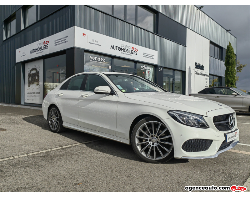 Aankoop Gebruikte Auto, Goedkope Gebruikte Auto | Agence Auto Mercedes Classe C 1.6 180 BLUETEC 116 AMG-LINE LED GPS CAMERA RÉGULATEUR LIMITEUR Blanc Jaar 2015 Manuelle Diesel