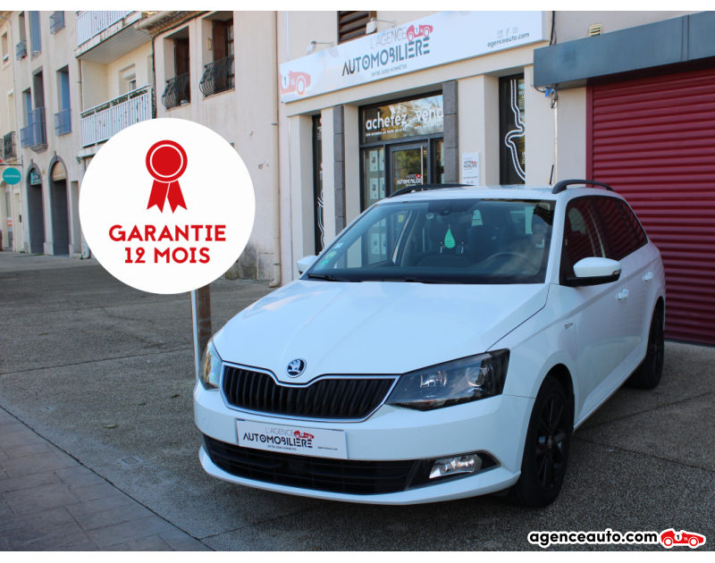 Compra de Carros Usados, Carros Usados Baratos | Auto Immo Skoda Fabia Combi 1.4 TDI 90CH Greentec Style Blanc Ano 2015 Manuelle Diesel