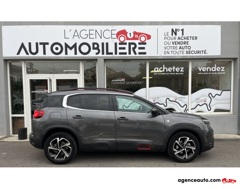 Achat voiture occasion, Auto occasion pas cher | Agence Auto Citroen C5 Aircross 1.2 Puretech 130 CV C-SERIES Gris Année 2021 Manuelle Essence
