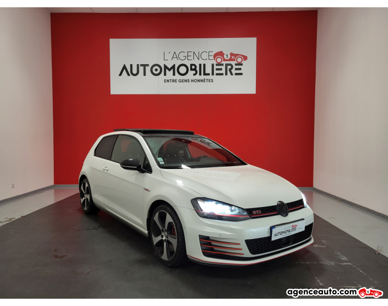 Achat voiture occasion, Auto occasion pas cher | Agence Auto Volkswagen Golf VII 2.0 TSI 230 BLUEMOTION GTI PERFORMANCE Blanc Année 2013 Manuelle Bioethanol