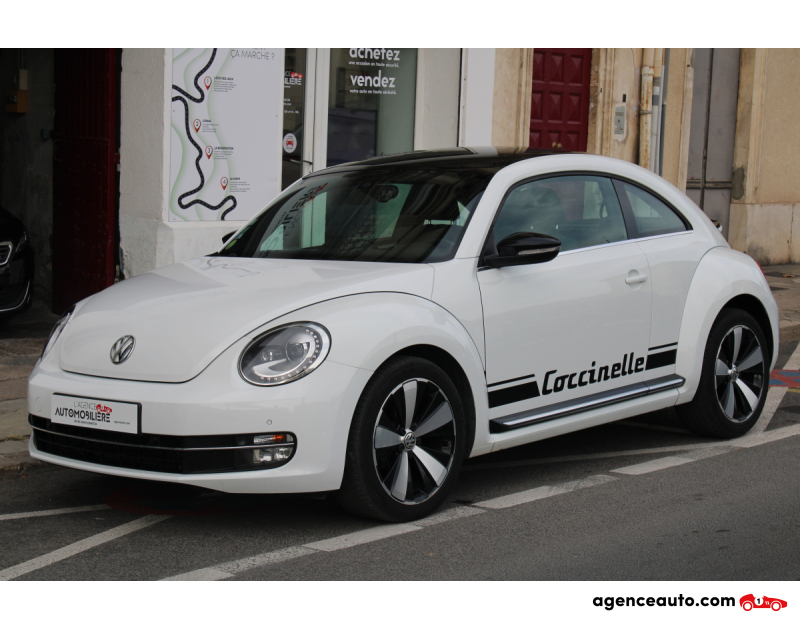 Achat voiture occasion, Auto occasion pas cher | Agence Auto Volkswagen Coccinelle 2.0 TDI 140 SPORT (1ère main, entretien complet VW,..) Blanc Année 2015 Manuelle Diesel