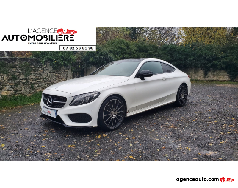 Achat voiture occasion, Auto occasion pas cher | Agence Auto Mercedes Classe C 220 2.2 CDI 170 9G-TRONIC PACK AMG Blanc Année 2016 Automatique Diesel