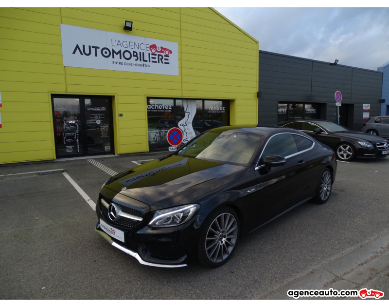Gebrauchtwagenkauf, Günstige Gebrauchtwagen | Automobilienagentur Mercedes Classe C Coupé 220  d 9G-Tronic Sportline AMG 2.1 l  170 ch Noir Jahr 2018 Automatique Diesel