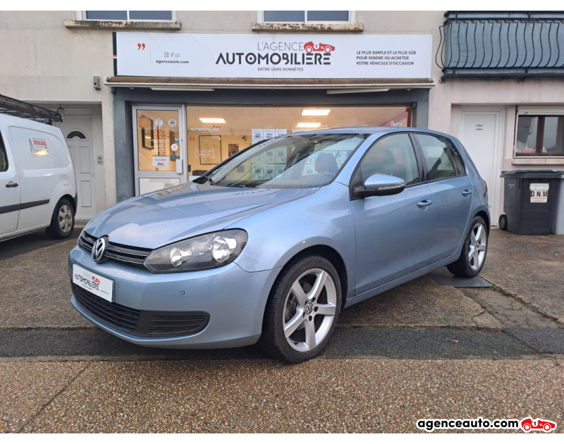 Achat voiture occasion, Auto occasion pas cher | Agence Auto Volkswagen Golf VI 1.6 TDI  105 cv Blue Motion - Conforline - Distribution neuve Bleu Année 2011 Manuelle Diesel
