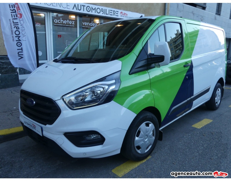 Achat voiture occasion, Auto occasion pas cher | Agence Auto Ford Transit Custom Fg (2) FOURGON 2.0 ECOBLU...L1H1 LIMITED Blanc Année 2018 Manuelle Diesel