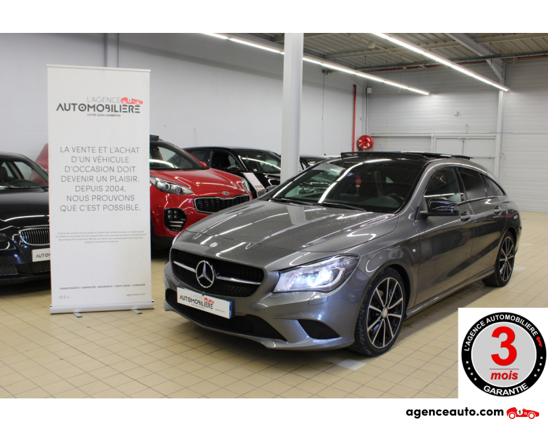 Gebrauchtwagenkauf, Günstige Gebrauchtwagen | Automobilienagentur Mercedes Classe CLA SHOOTING BRAKE 2.2 220 D 177 FASCINATION 4MATIC 7G-DCT BVA Argent Jahr 2016 Automatique Diesel