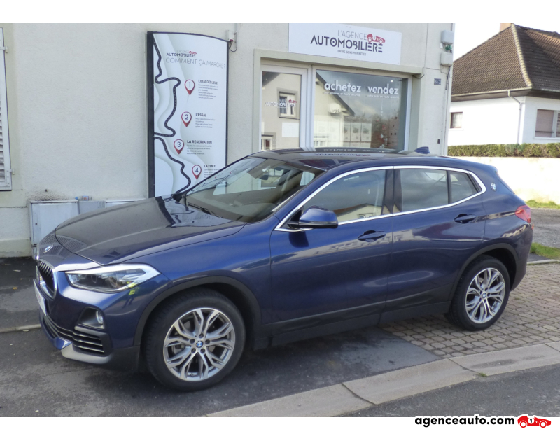 Achat voiture occasion, Auto occasion pas cher | Agence Auto Bmw X2 1,8i sDrive 1.5 i - DCT7 140 cv - Boîte auto - 4x2 - Bleu Année 2019 Automatique Essence