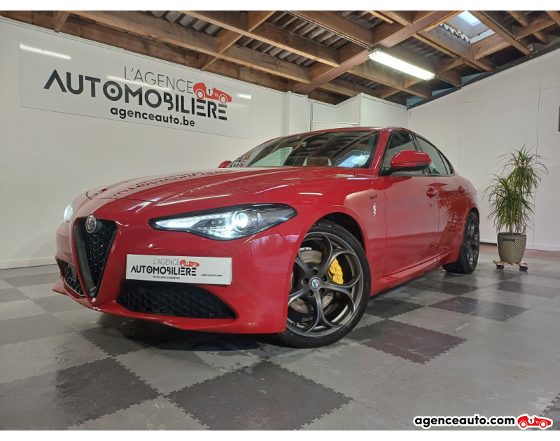 Aankoop Gebruikte Auto, Goedkope Gebruikte Auto | Agence Auto Alfa Romeo Giulia 2.2 MJD Sprint 160Ch Boite Automatique / Garantie 12 Mois Rouge Jaar 2020 Automatique Diesel