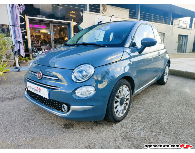 Achat voiture occasion, Auto occasion pas cher | Agence Auto Fiat 500 0.9 TWINAIR 85 CLUB DUALOGIC BVA START-STOP Gris Année 2018 Automatique Essence