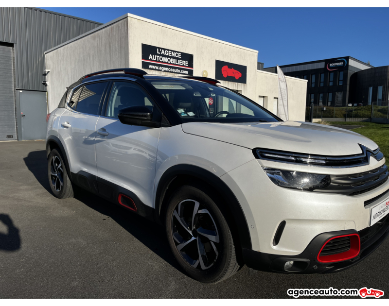 Achat voiture occasion, Auto occasion pas cher | Agence Auto Citroen C5 Aircross PURETECH 130CH BVM6 FEEL 1ère MAIN Blanc Année 2019 Manuelle Essence