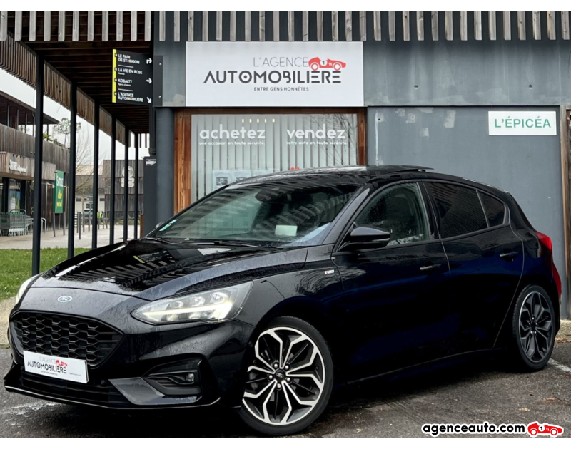 Compra de Coches Usados, Coches Usados Baratos %'|'% Agence Auto Ford Focus 1.0 EcoBoost 125ch ST-Line BVA / Toit ouvrant Noir Año 2019 Automatique Essence