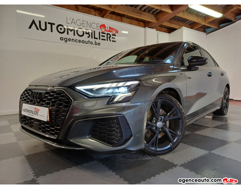 Achat voiture occasion, Auto occasion pas cher | Agence Auto Audi A3 30 TFSI S line 1.0i 110Ch Boite manuelle 6V / Garantie 12 Mois Gris Année 2021 Manuelle Essence