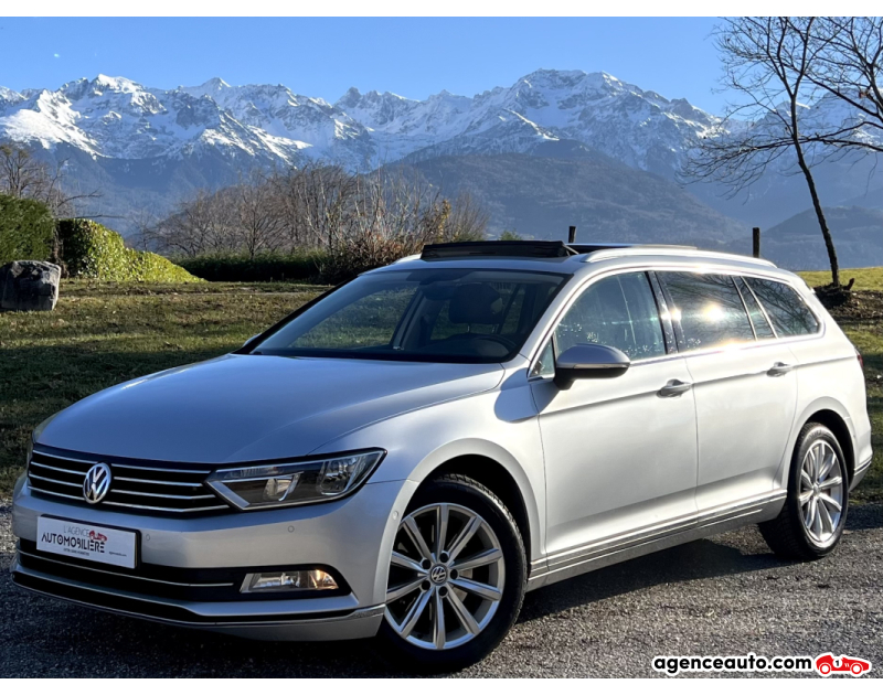 Achat voiture occasion, Auto occasion pas cher | Agence Auto Volkswagen Passat SW 2.0 TDi 150ch BlueMotion Carat / Toit ouvrant Argent Année 2016 Manuelle Diesel