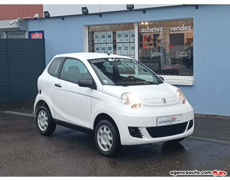 Achat voiture occasion, Auto occasion pas cher | Agence Auto Aixam Minauto Voiture sans permis 1ère main Blanc Année 2023 Automatique Diesel