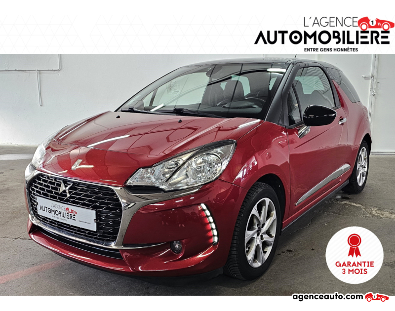 Achat voiture occasion, Auto occasion pas cher | Agence Auto DS DS 3 1.6 BLUEHDI 100 SOCHIC Rouge Année 2017 Manuelle Diesel