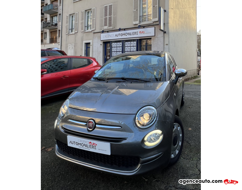 Achat voiture occasion, Auto occasion pas cher | Agence Auto Fiat 500 1.2 8V 69 ECO PACK POPSTAR Gris Année 2017 Manuelle Essence