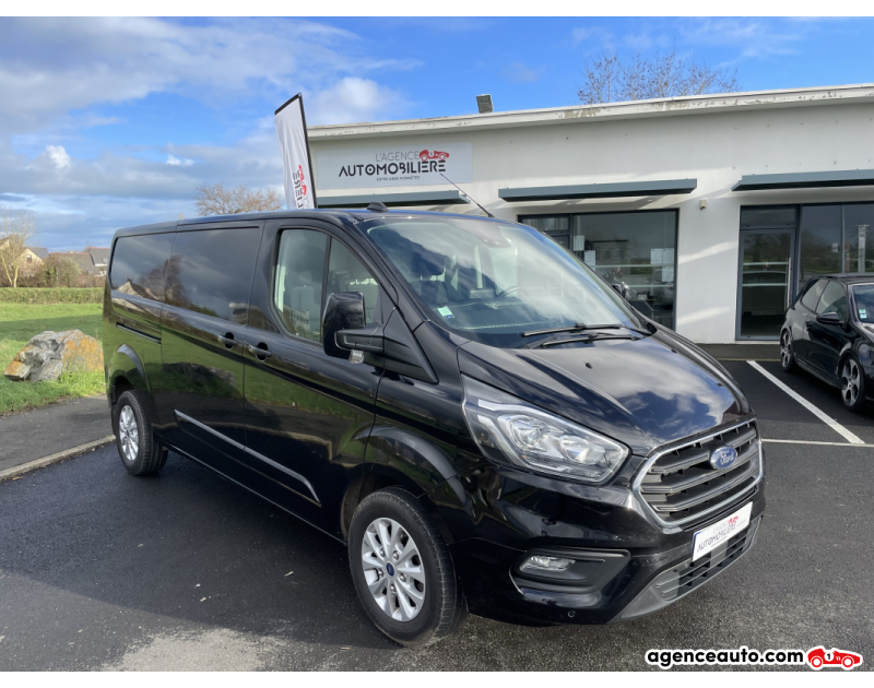 Achat voiture occasion, Auto occasion pas cher | Agence Auto Ford Transit Custom Fg 300 L2H1 LIMITED 2.0 170 CH ECOBLUE BVA Noir Année 2021 Automatique Diesel