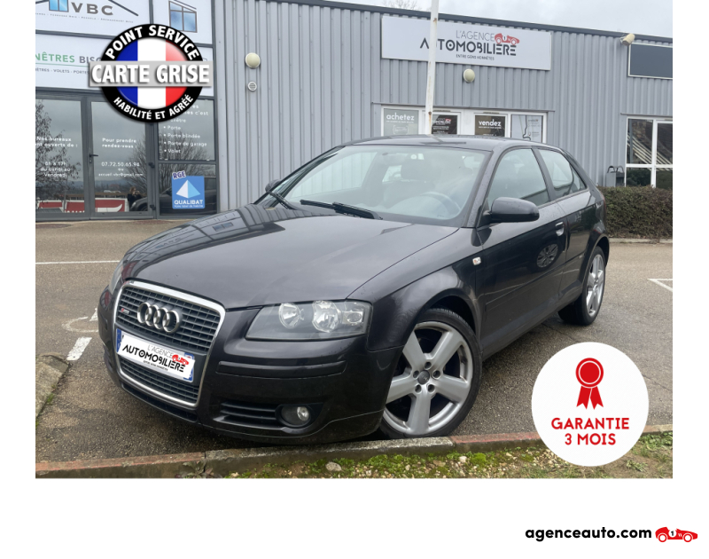 Achat voiture occasion, Auto occasion pas cher | Agence Auto Audi A3 2.0 TDi 170 cv  s Line Argent Année 2007 Manuelle Diesel