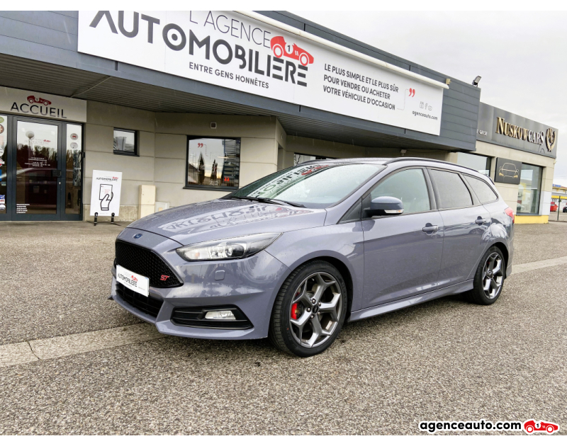 Compra de Coches Usados, Coches Usados Baratos %'|'% Agence Auto Ford Focus break ST 2.0 tdci 185  start-stop Gris Año 2017 Manuelle Diesel