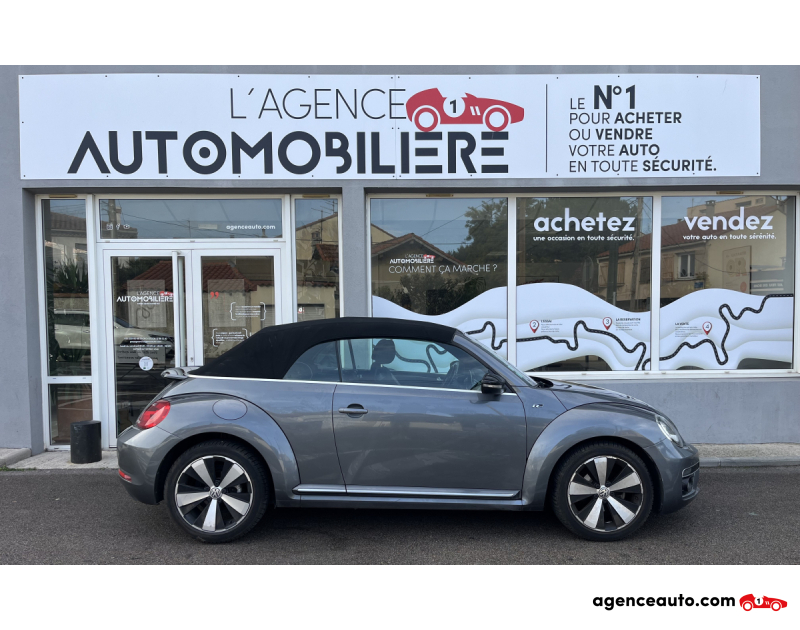 Achat voiture occasion, Auto occasion pas cher | Agence Auto Volkswagen Coccinelle Cabriolet NEW BEETLE 2.0 TDI 150 CV R-LINE Gris Année 2015 Manuelle Diesel