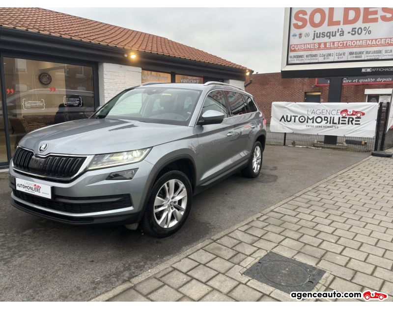 Achat voiture occasion, Auto occasion pas cher | Agence Auto Skoda Kodiaq 2.0 TDI   VIRTUAL COCKPIT   150 SCR STYLE DSG7 Gris Année 2019 Automatique Diesel