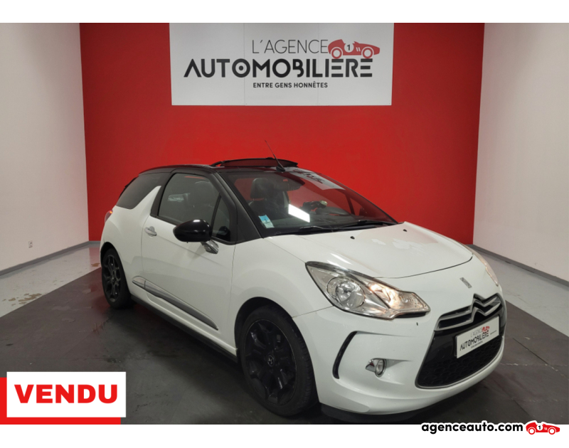 Achat voiture occasion, Auto occasion pas cher | Agence Auto Citroen DS3 1.6 E-HDI 92 AIRDEAM SO CHIC BOITE AUTO CABRIOLET Blanc Année 2013 Automatique Diesel