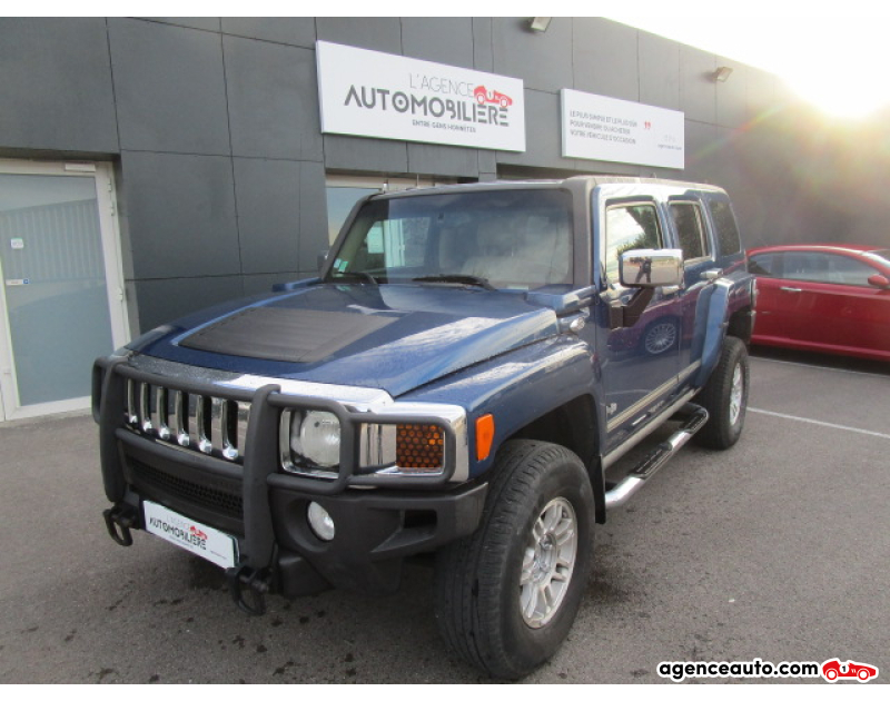 Achat voiture occasion, Auto occasion pas cher | Agence Auto Hummer H3 3.5L 5C 223 Cv BA 4X4 Luxury Edition Bleu Année 2005 Automatique Essence