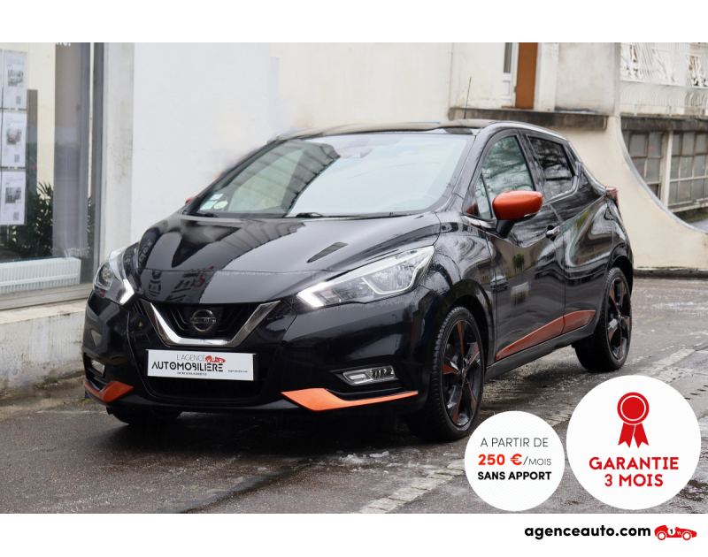 Achat voiture occasion, Auto occasion pas cher | Agence Auto Nissan Micra 1.5 DCI 90 Tekna BVM5 (Caméra, LED, GPS) Noir Année 2017 Manuelle Diesel