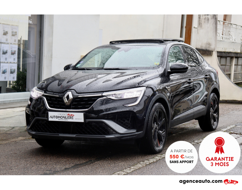 Achat voiture occasion, Auto occasion pas cher | Agence Auto Renault Arkana 1.3 TCe Hybrid 160 RS Line EDC7 (Toit ouvrant, CarPlay, Sièges chauffants) Noir Année 2022 Automatique Essence