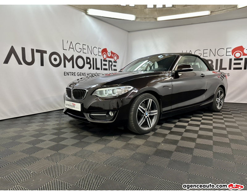 Achat voiture occasion, Auto occasion pas cher | Agence Auto Bmw Série 2 Cabriolet 2.0 220 D 190 SPORT BVA (Entretien BMW) Noir Année 2015 Automatique Diesel
