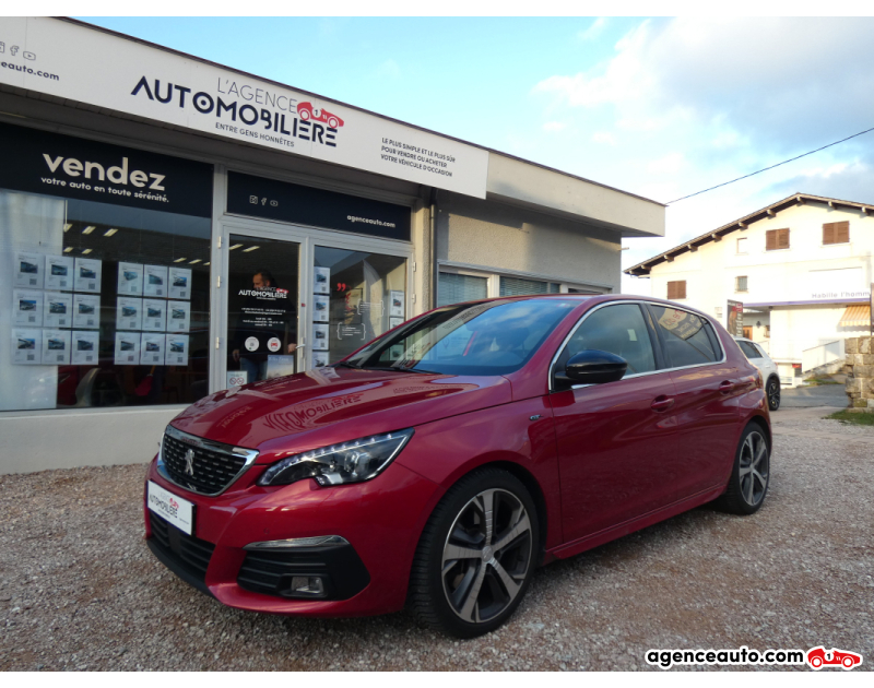 Achat voiture occasion, Auto occasion pas cher | Agence Auto Peugeot 308 GEN-II 2.0 BLUEHDI 180 GT EAT8 BVA S&S Rouge Année 2020 Automatique Diesel