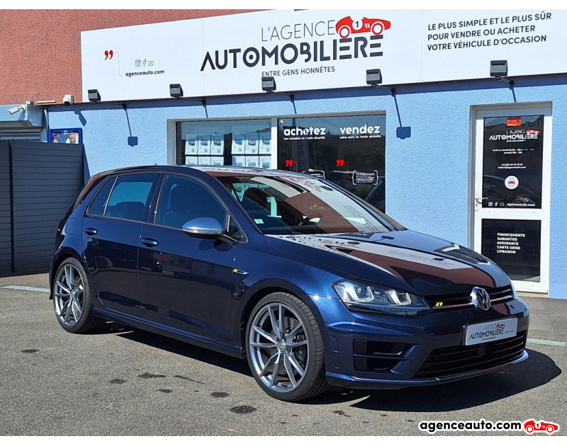 Gebrauchtwagenkauf, Günstige Gebrauchtwagen | Automobilienagentur Volkswagen Golf 7 R 2.0 TSI 300cv 4MOTION DSG6 5P Bleu Jahr 2014 Automatique Essence
