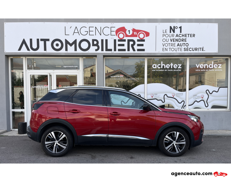 Achat voiture occasion, Auto occasion pas cher | Agence Auto Peugeot 3008 1.6 BlueHDi EAT6 120 CV GT LINE Rouge Année 2017 Automatique Diesel