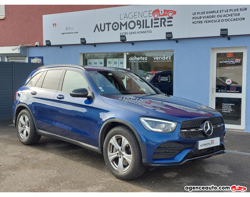 Achat voiture occasion, Auto occasion pas cher | Agence Auto Mercedes Classe GLC 220d 194ch AMG Line 4Matic 1ère main Bleu Année 2019 Automatique Diesel