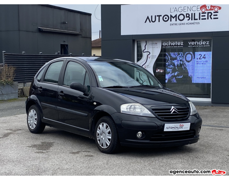 Achat voiture occasion, Auto occasion pas cher | Agence Auto Citroen C3 1.1 60 CH PACK CLIM + 4 ROUES ETE PNEUS MICHELIN Noir Année 2005 Manuelle Essence