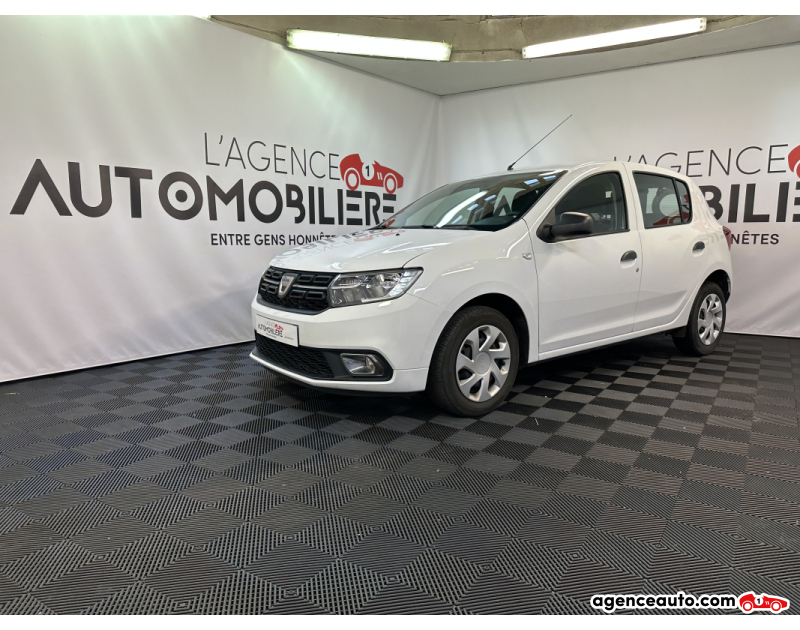 Achat voiture occasion, Auto occasion pas cher | Agence Auto Dacia Sandero 1.0 SCE 75 AMBIANCE Blanc Année 2019 Manuelle Essence