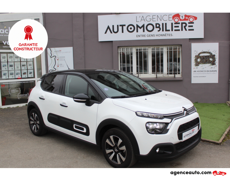 Achat voiture occasion, Auto occasion pas cher | Agence Auto Citroen C3 C3 - 83 S&S BVM5 Shine Blanc Année 2023 Manuelle Essence