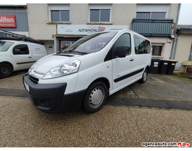 Achat voiture occasion, Auto occasion pas cher | Agence Auto Citroen Jumpy II 9 PLACES VP 2.0 HDi Combi court 120 cv attelage Blanc Année 2009 Manuelle Diesel
