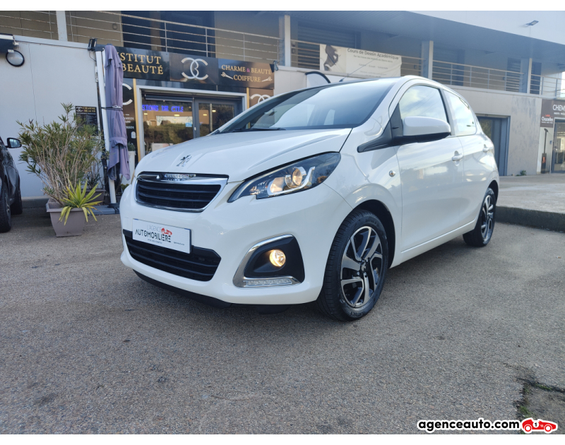 Gebrauchtwagenkauf, Günstige Gebrauchtwagen | Automobilienagentur Peugeot 108 1.0 VTI 70 ALLURE Blanc Jahr 2015 Manuelle Essence